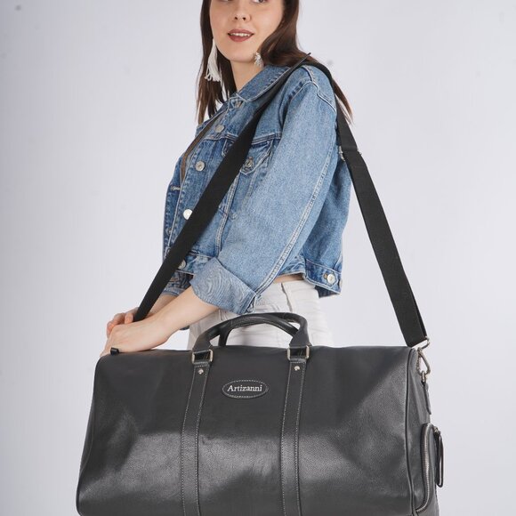 Artizanni Genuine Leather Duffle Bag, BLACK FRIDAY CYBER MONDAY DEALS - Picture 11 of 12